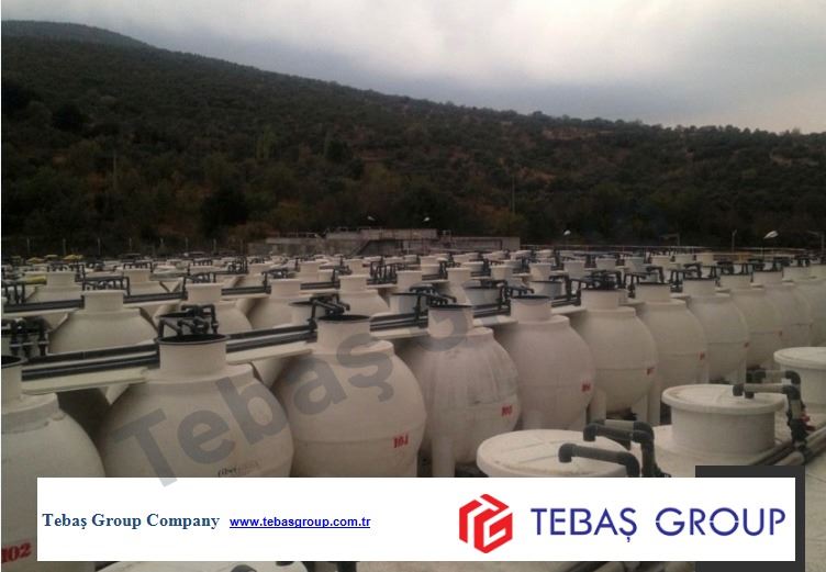 Fiberglass Ayaklı Yeşil Zeytin Tank